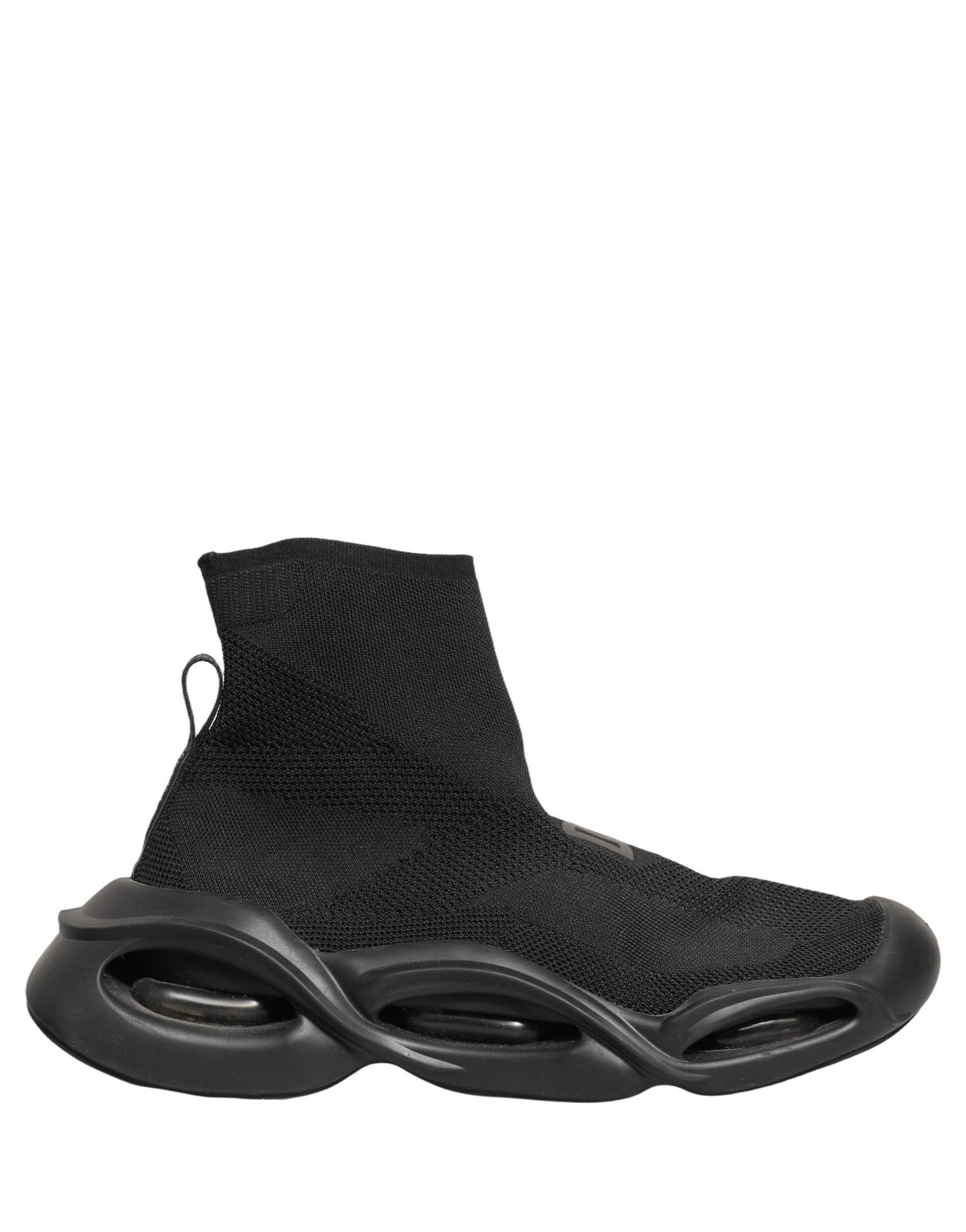 Black Slip On Wave Socks Men Sneakers Shoes
