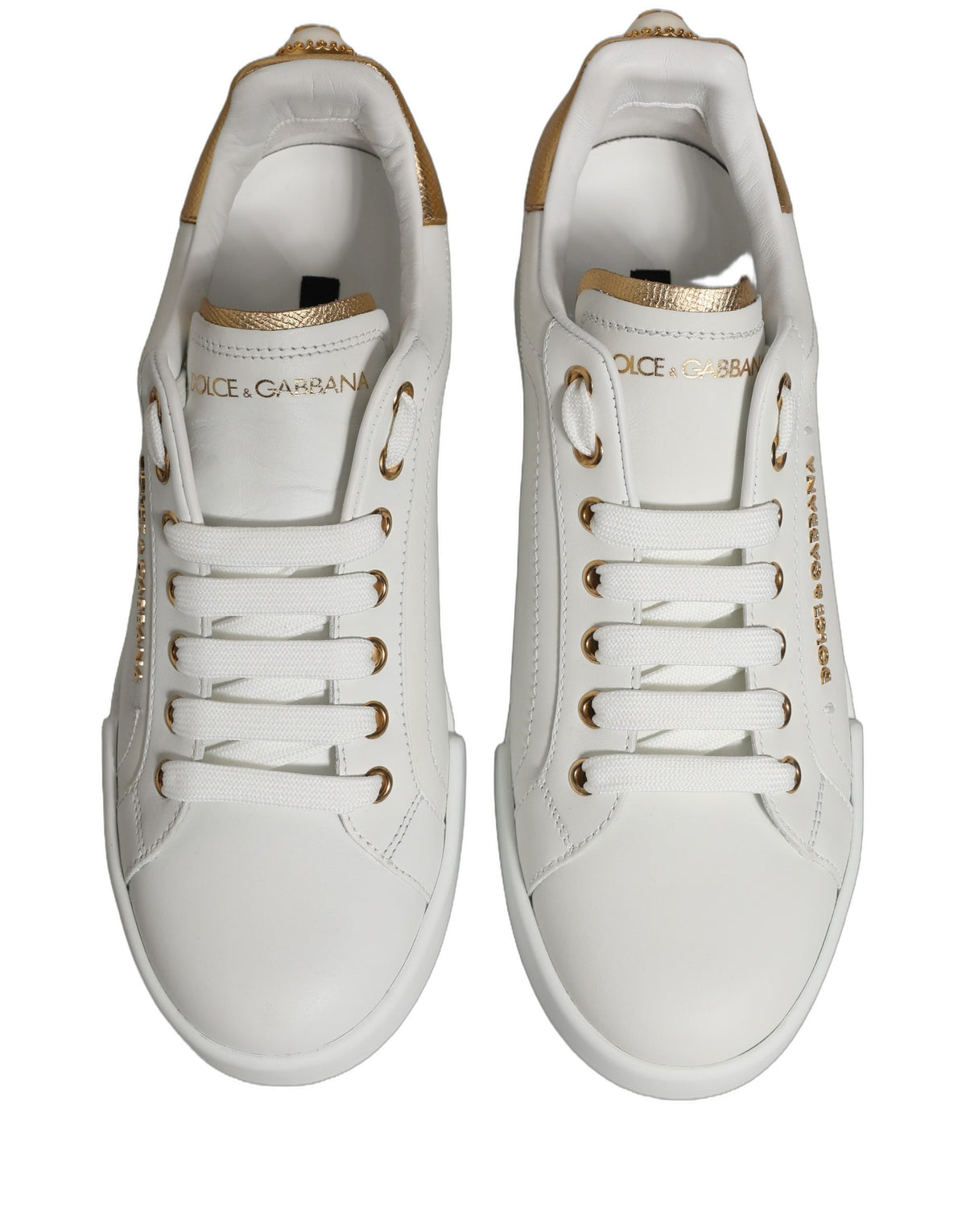 White Gold Embellished Low Top Sneakers Shoes