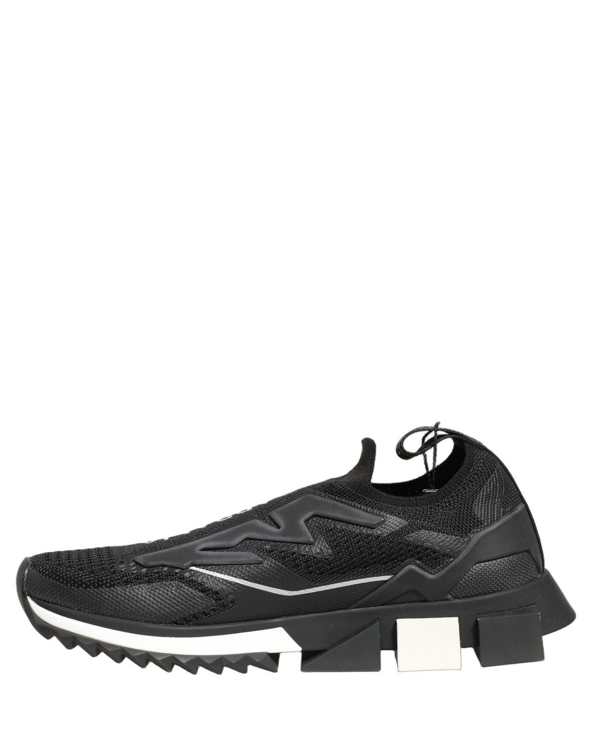 Black White Sorrento Slip-On Logo Sneakers Shoes
