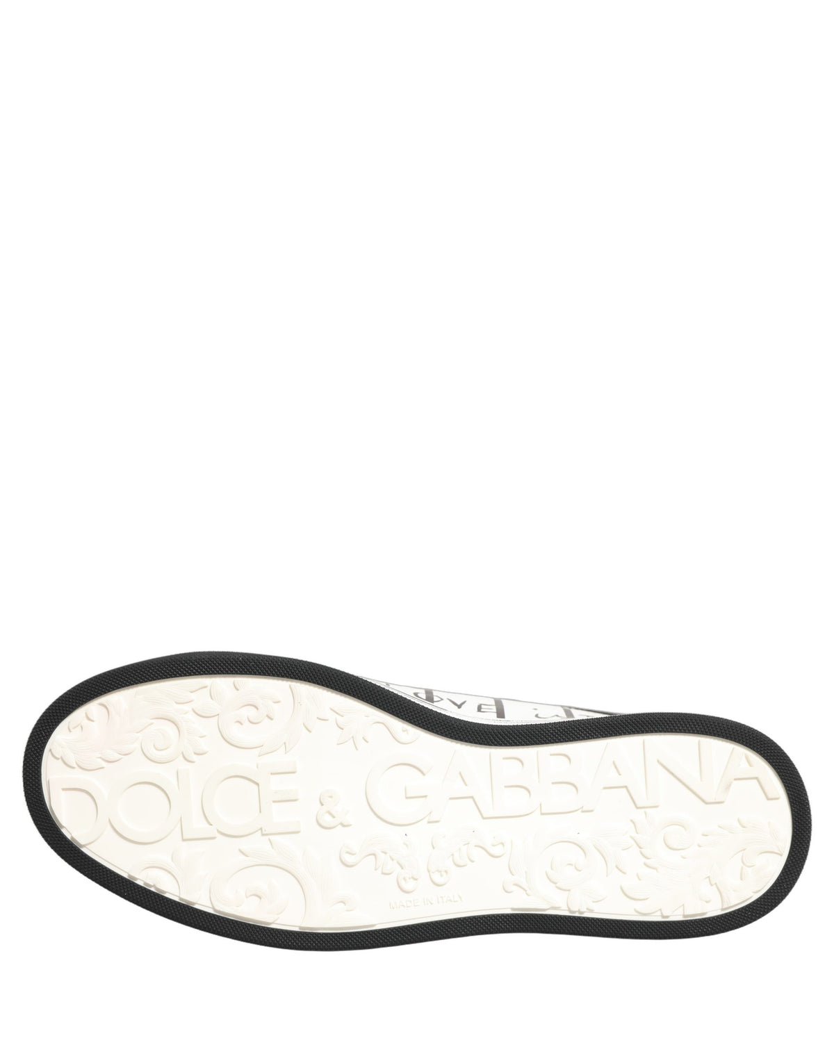 White Black DG Logo King Patch Low-Top Sneaker Shoes