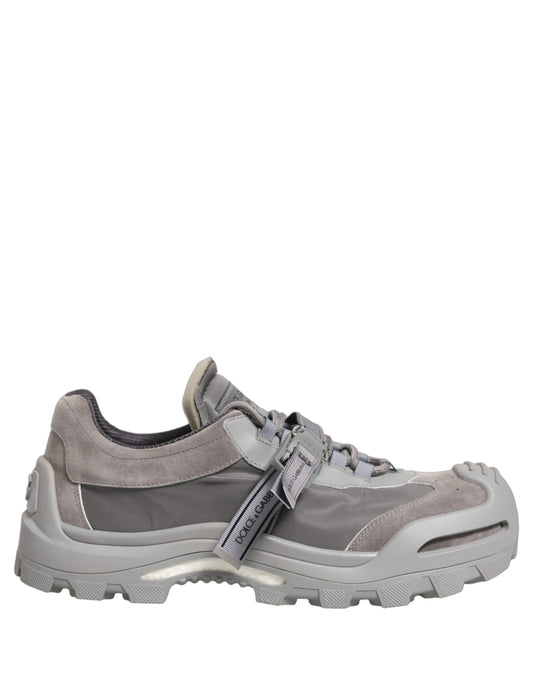 Gray Airmaster Panelled Low Top Men Sneakers Shoes