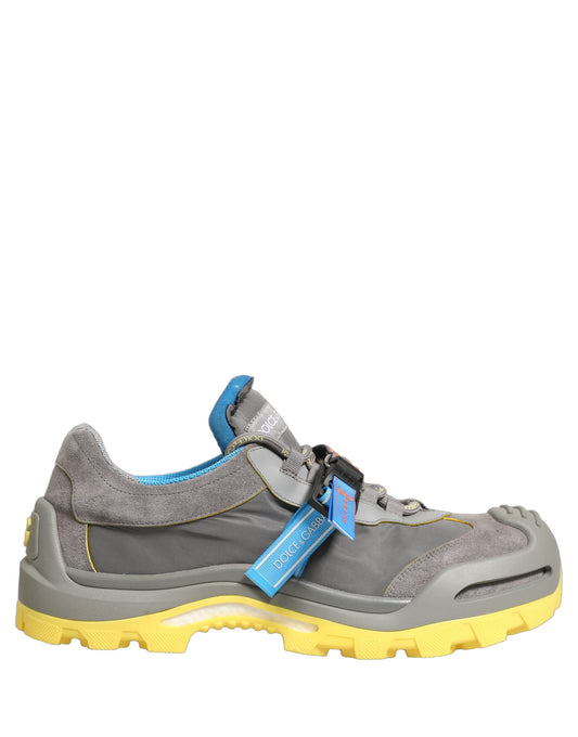 Gray Airmaster Panelled Low Top Men Sneakers Shoes