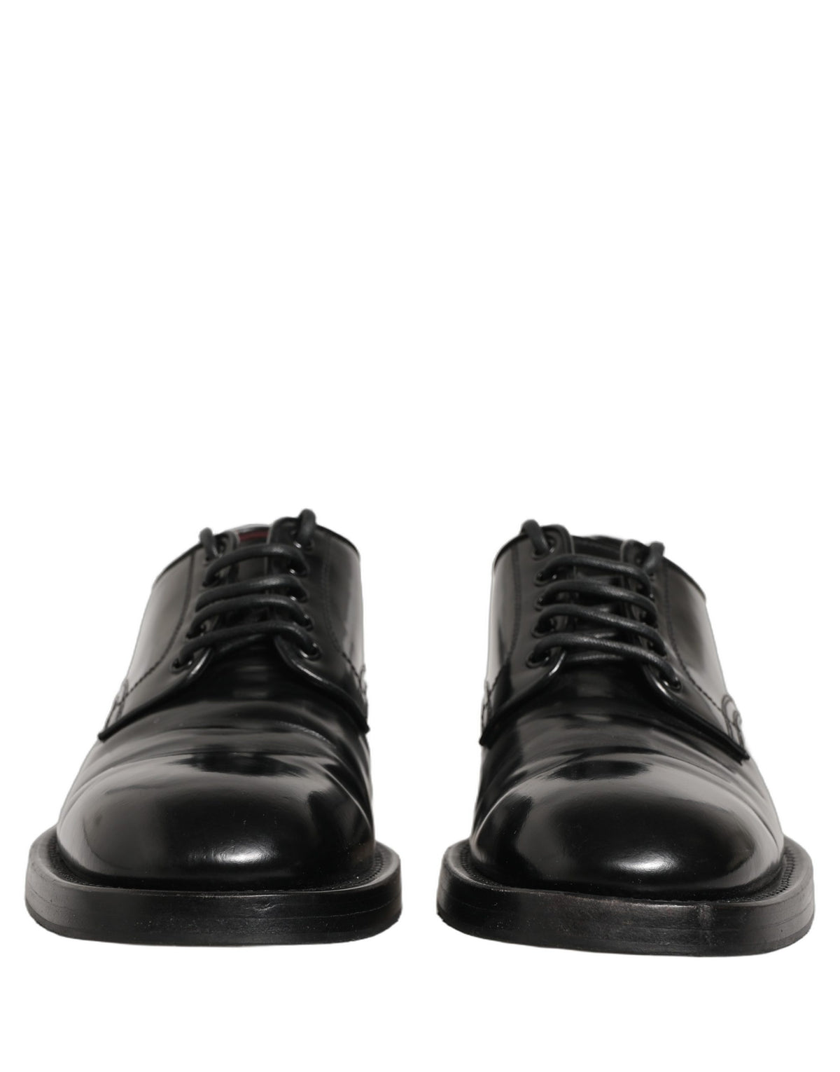Black Leather Lace Up Derby Dress Men Shoes