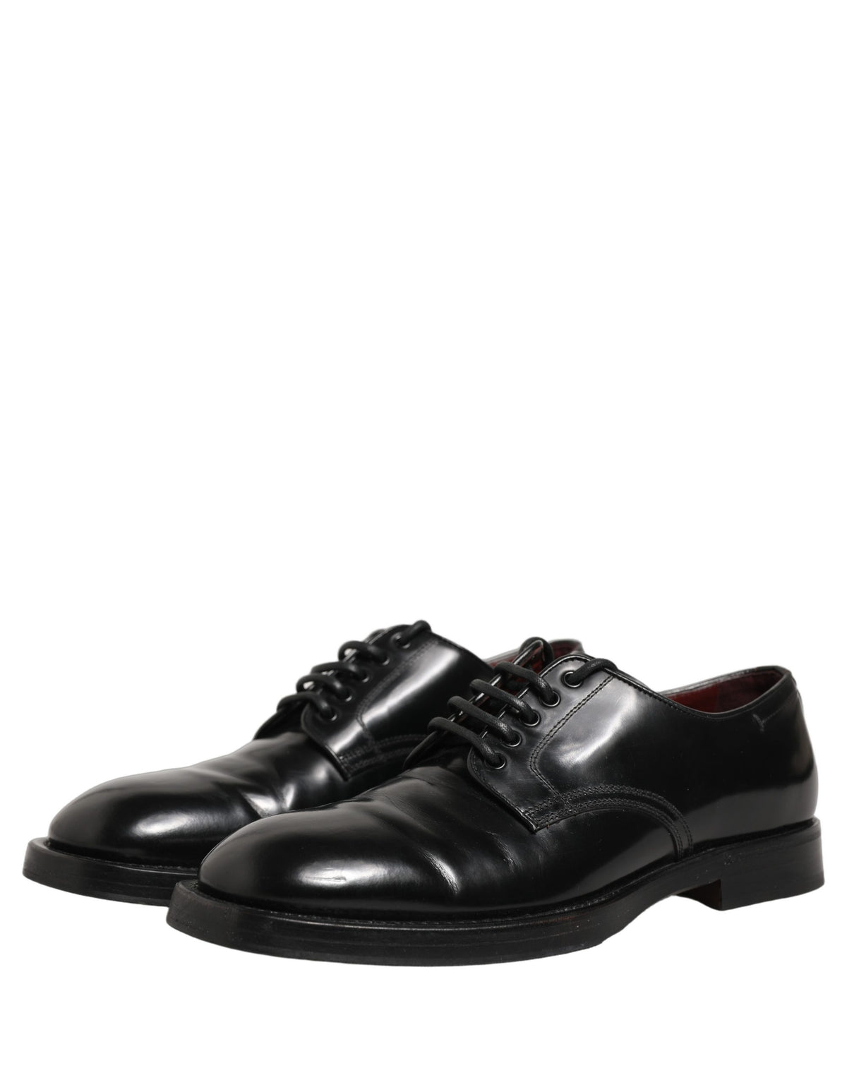 Black Leather Lace Up Derby Dress Men Shoes