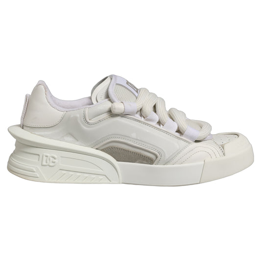 White Leather Portofino Space Sneakers Shoes