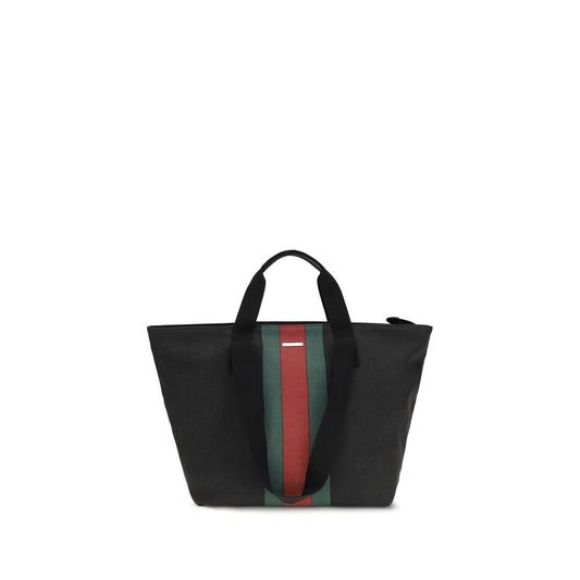 Musta puuvillainen olkalaukku