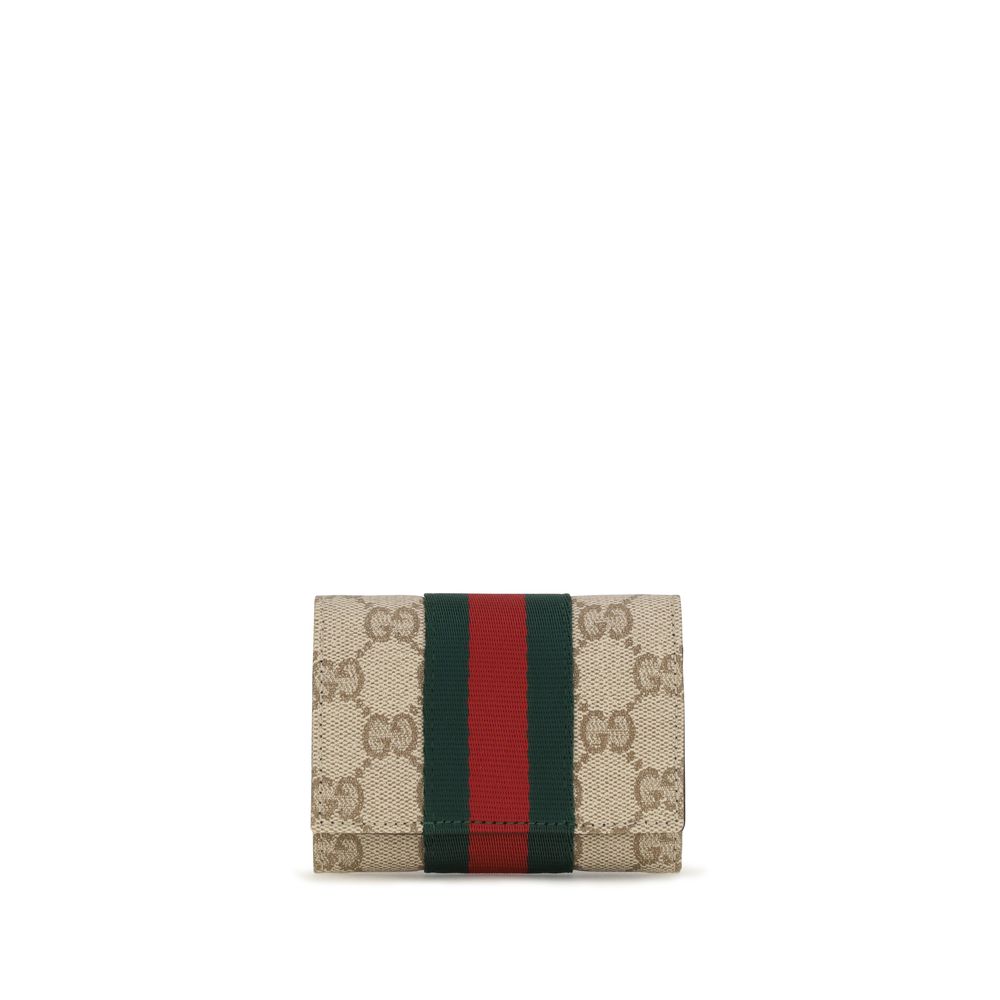 Beige Fabric Wallet