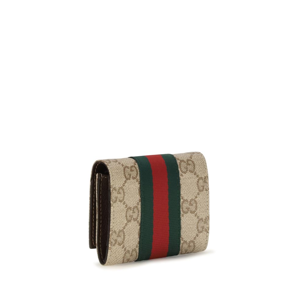 Beige Fabric Wallet