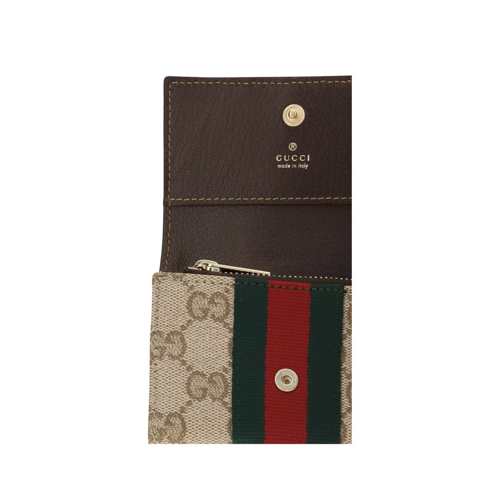 Beige Fabric Wallet
