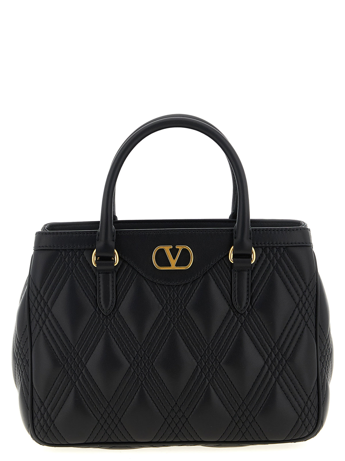 Black Lamb Leather Handbag