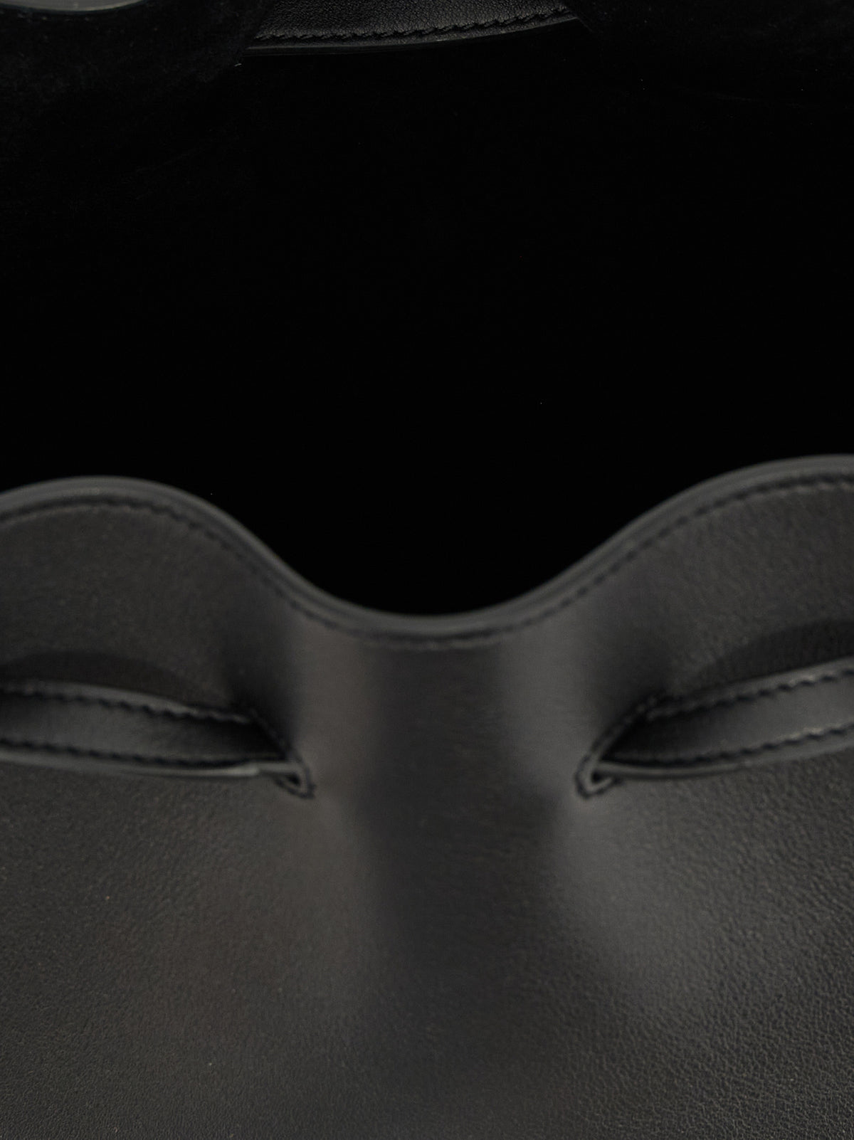 Black Calfskin Shoulder Bag