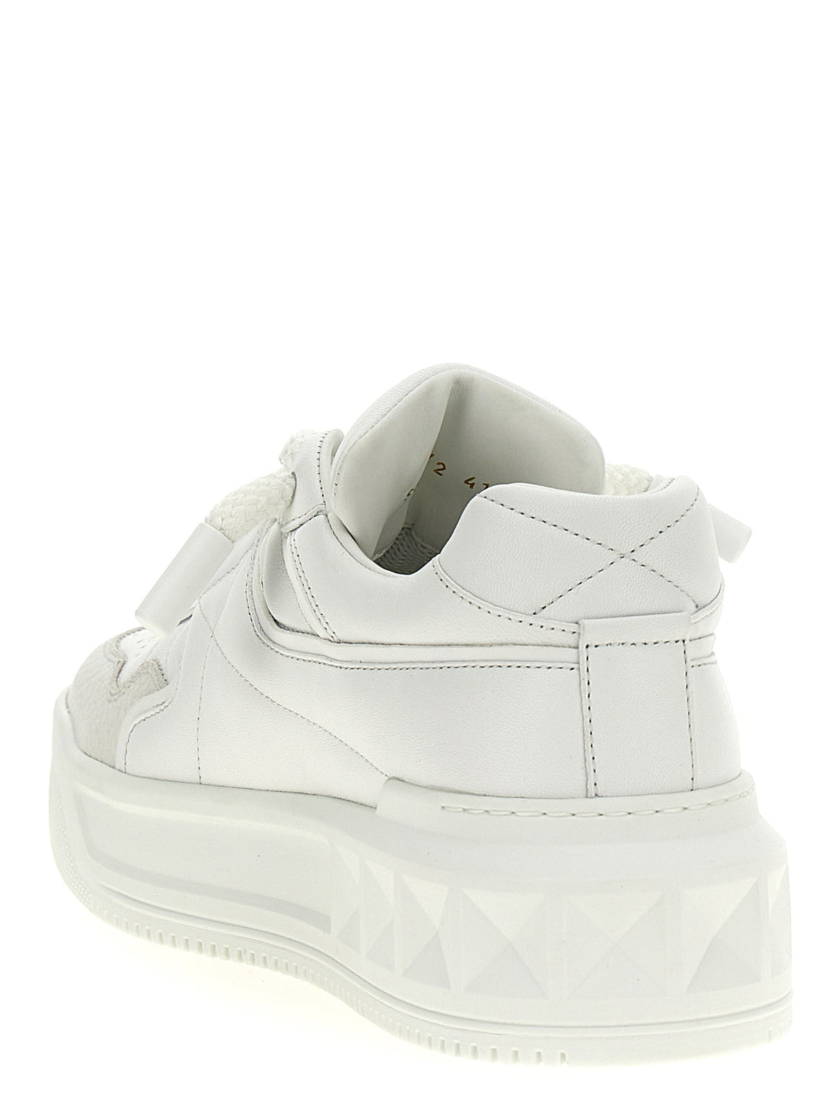White Calfskin Chunky Sneakers