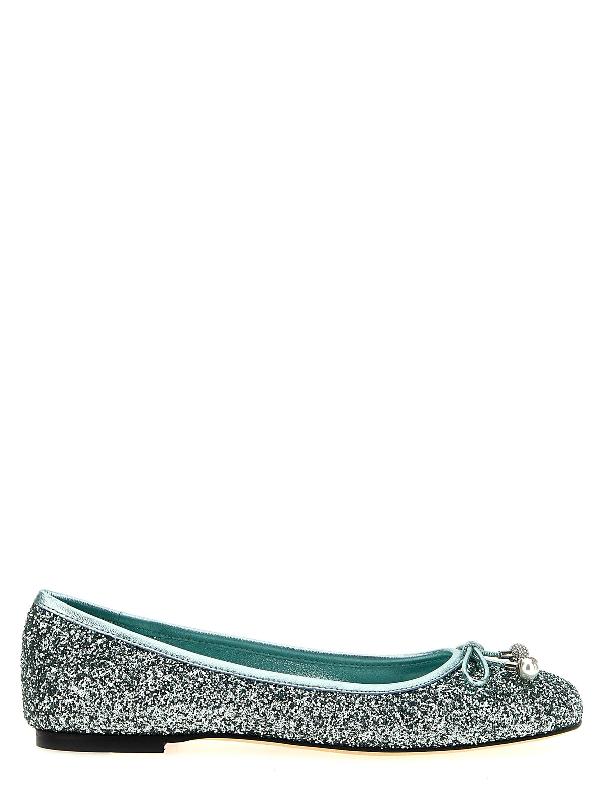 Bicolor Textile Ballet Flats