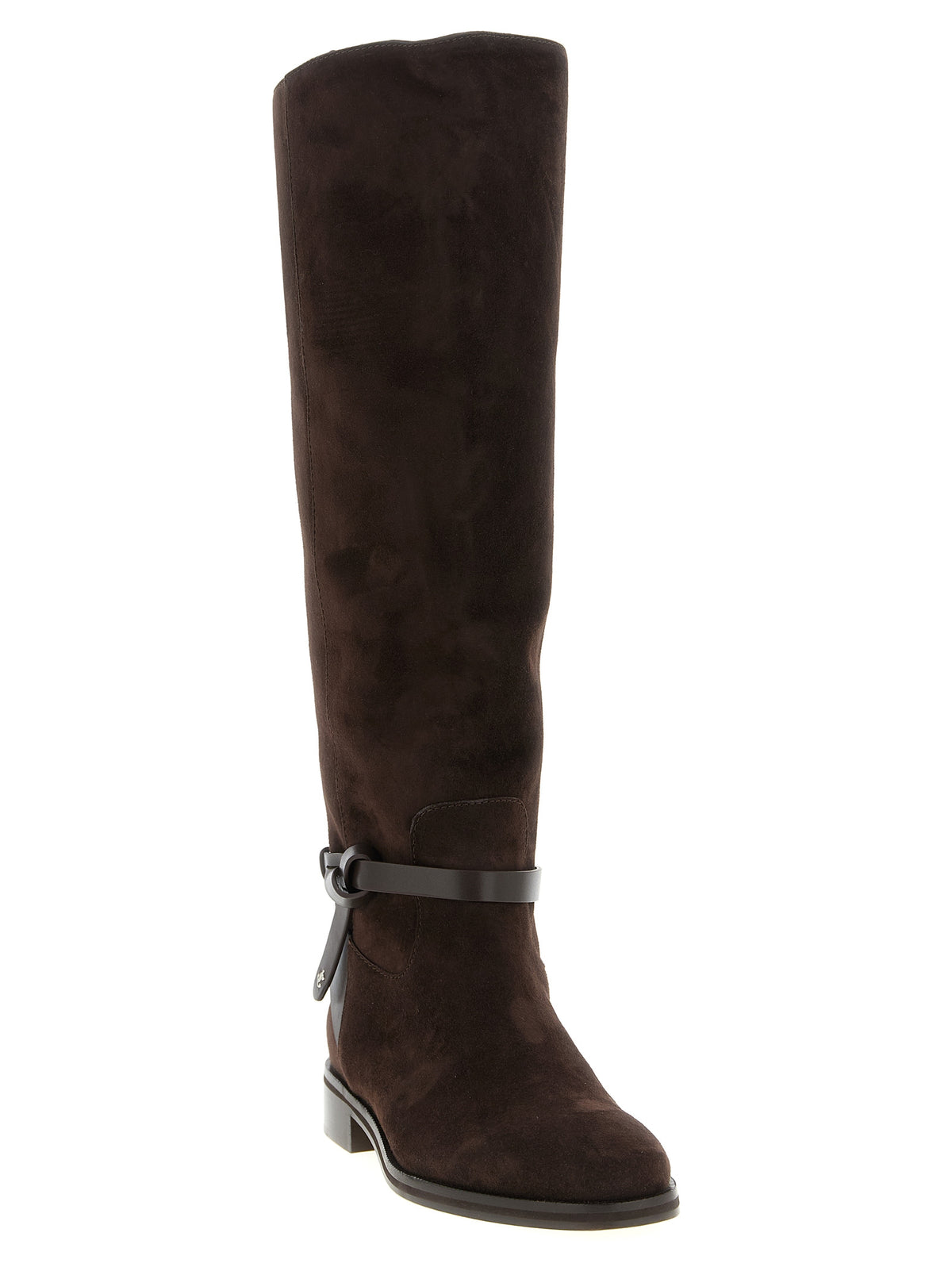 Brown Leather Over The Knee