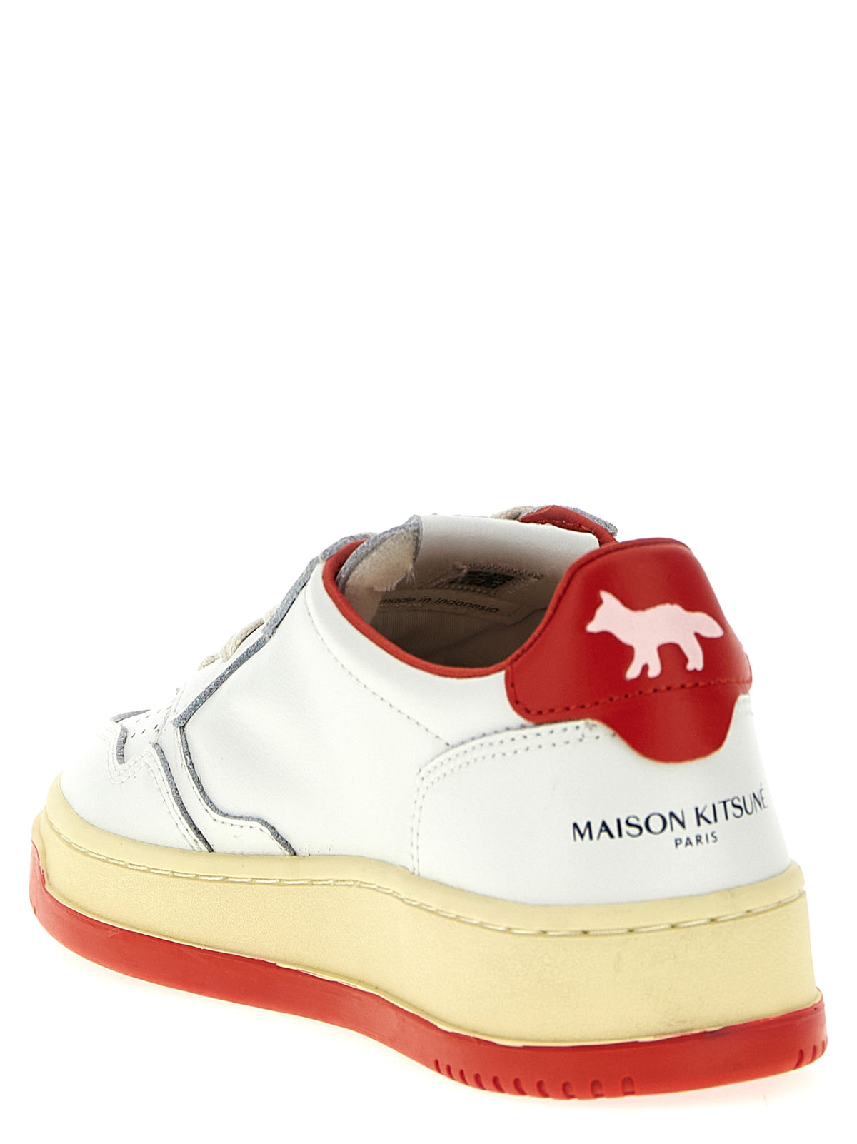 Red Goatskin Low Top Sneakers