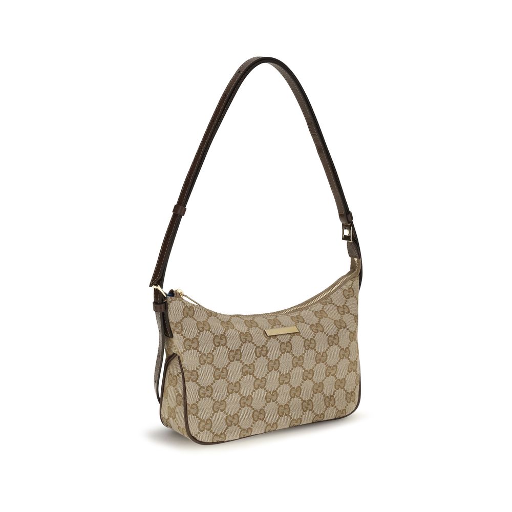 Beige Fabric Handbag