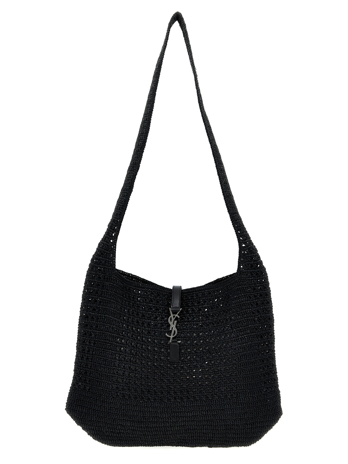 Black Raffia Tote Bag