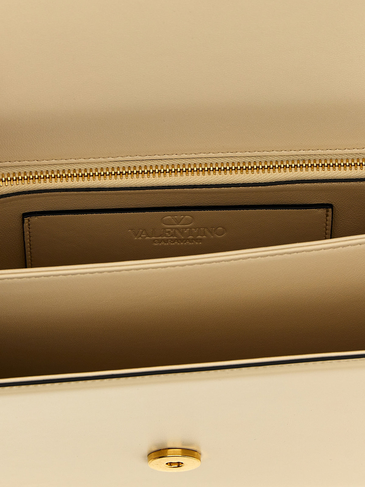 White Calfskin Shoulder Bag