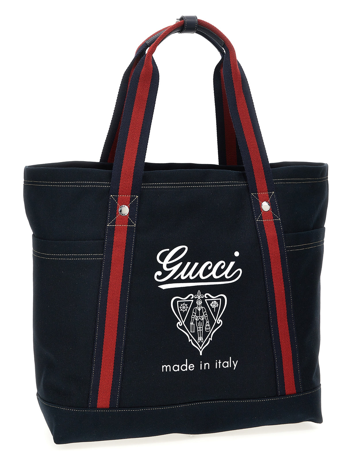 Blue Cotton Tote Bag