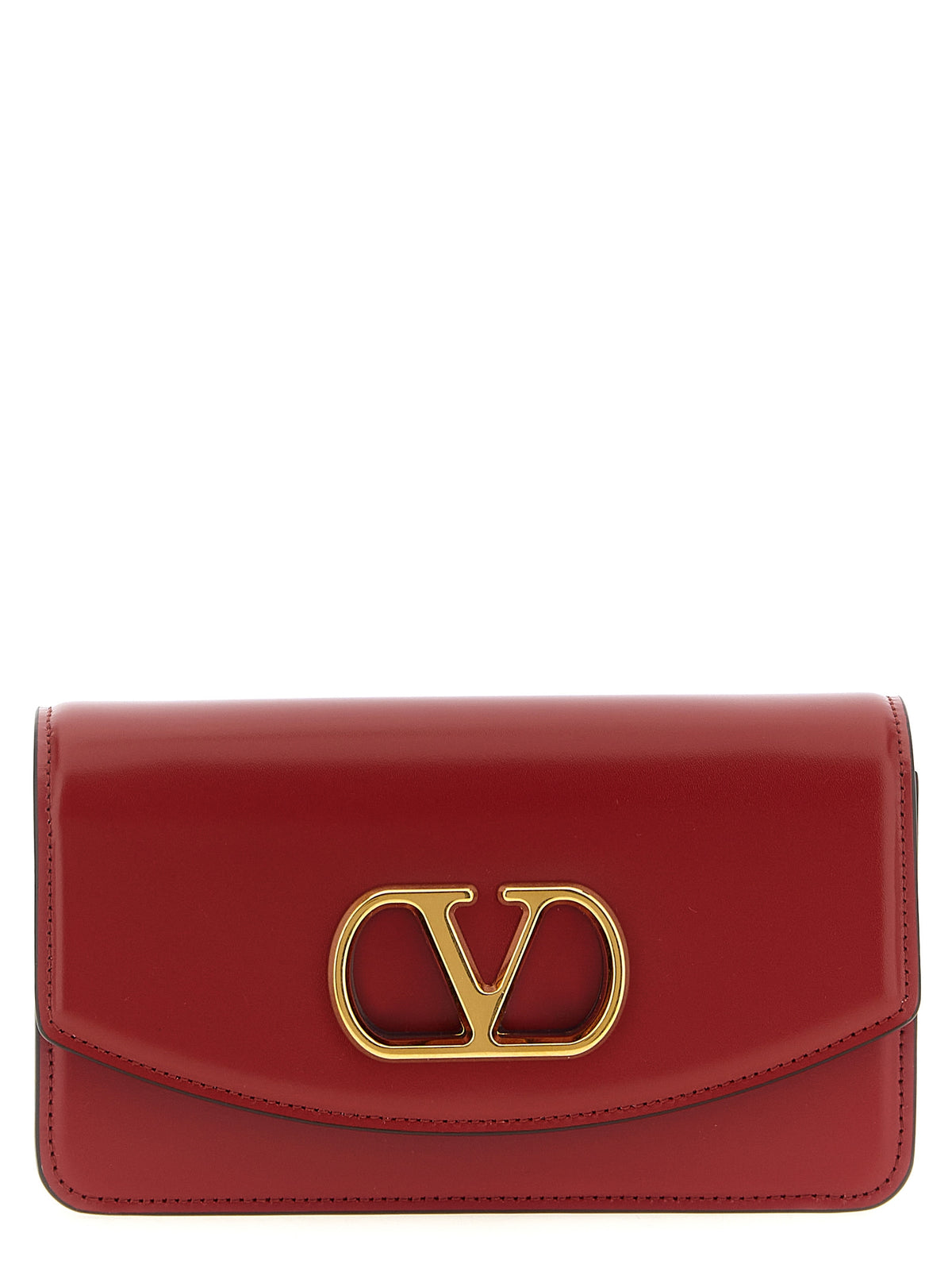 Red Calfskin Clutch Bag