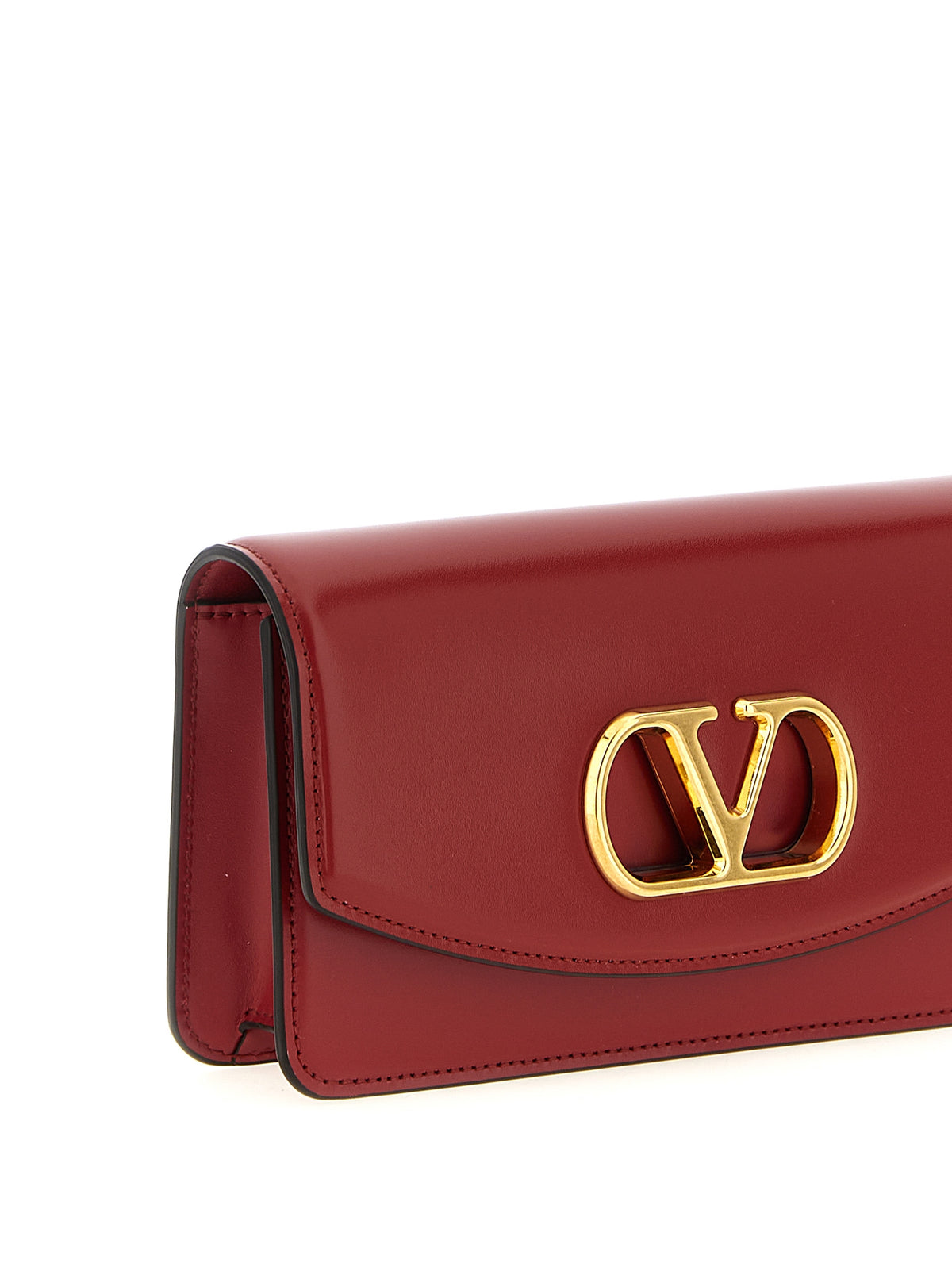 Red Calfskin Clutch Bag