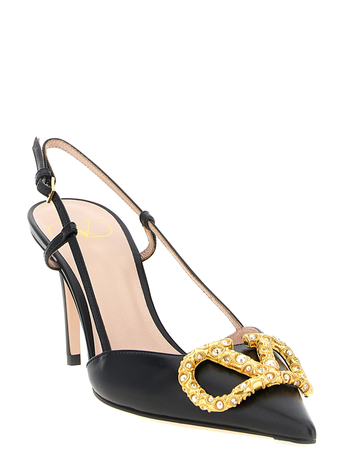 Black Calfskin High Heel Pumps