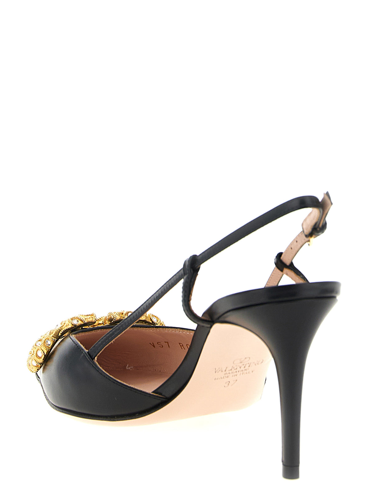 Black Calfskin High Heel Pumps