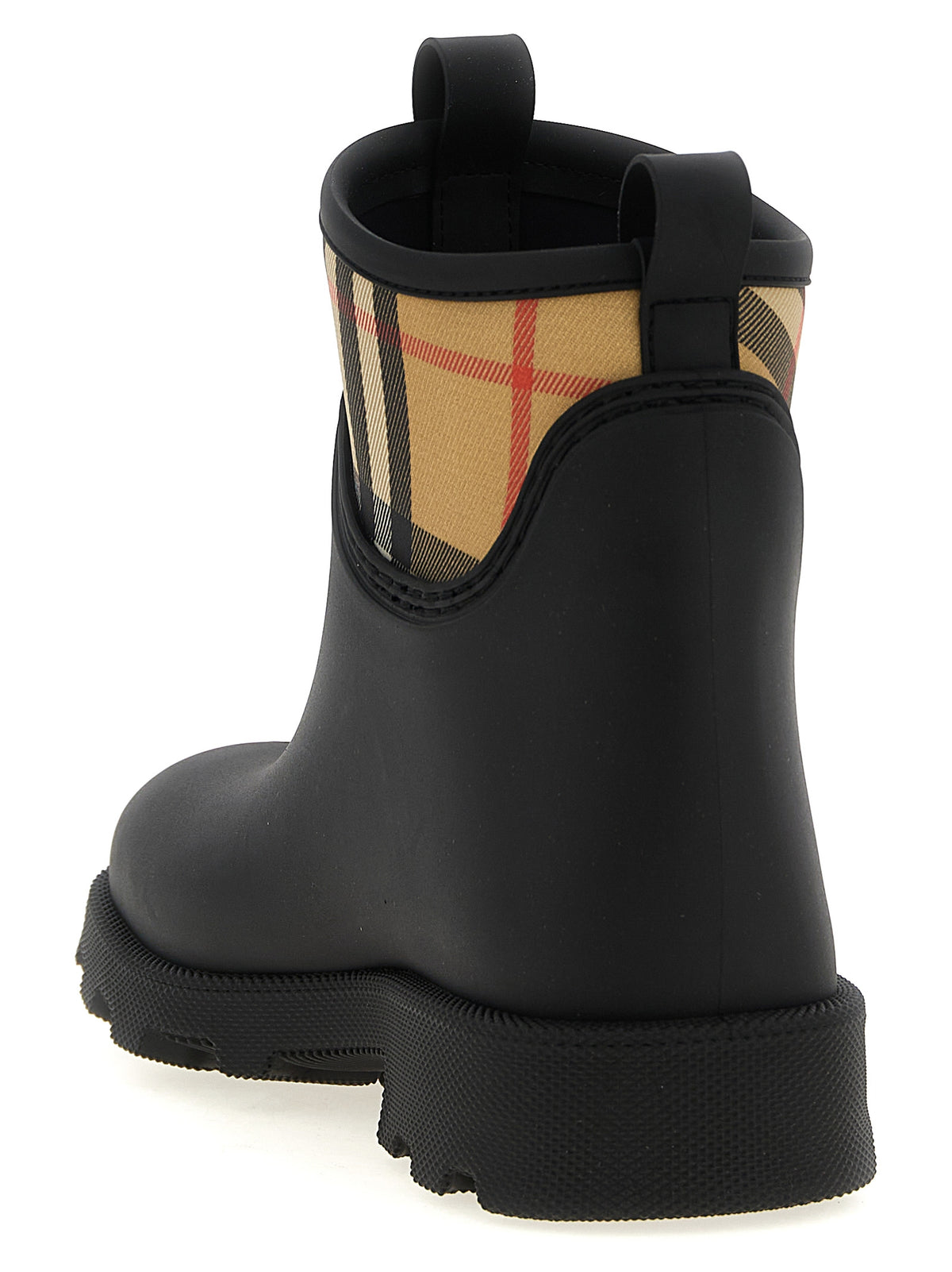 Black Rubber Ankle Boots