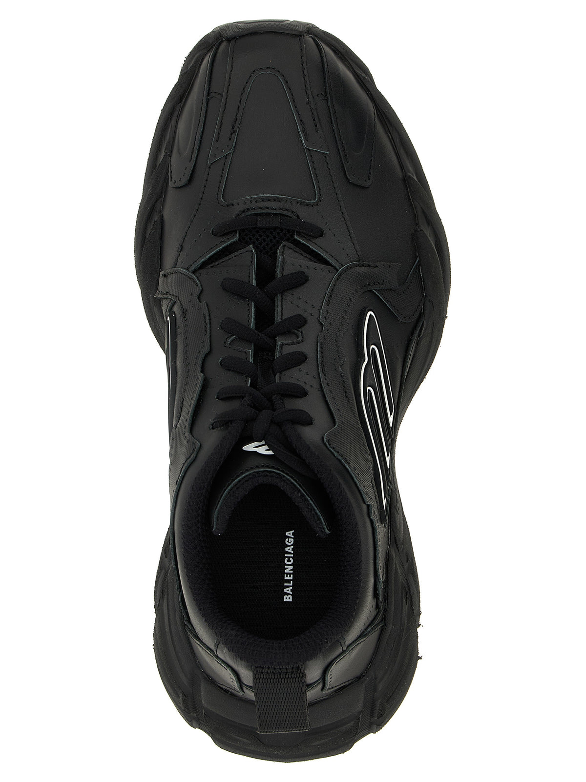 Black Calfskin Athletic Sneakers