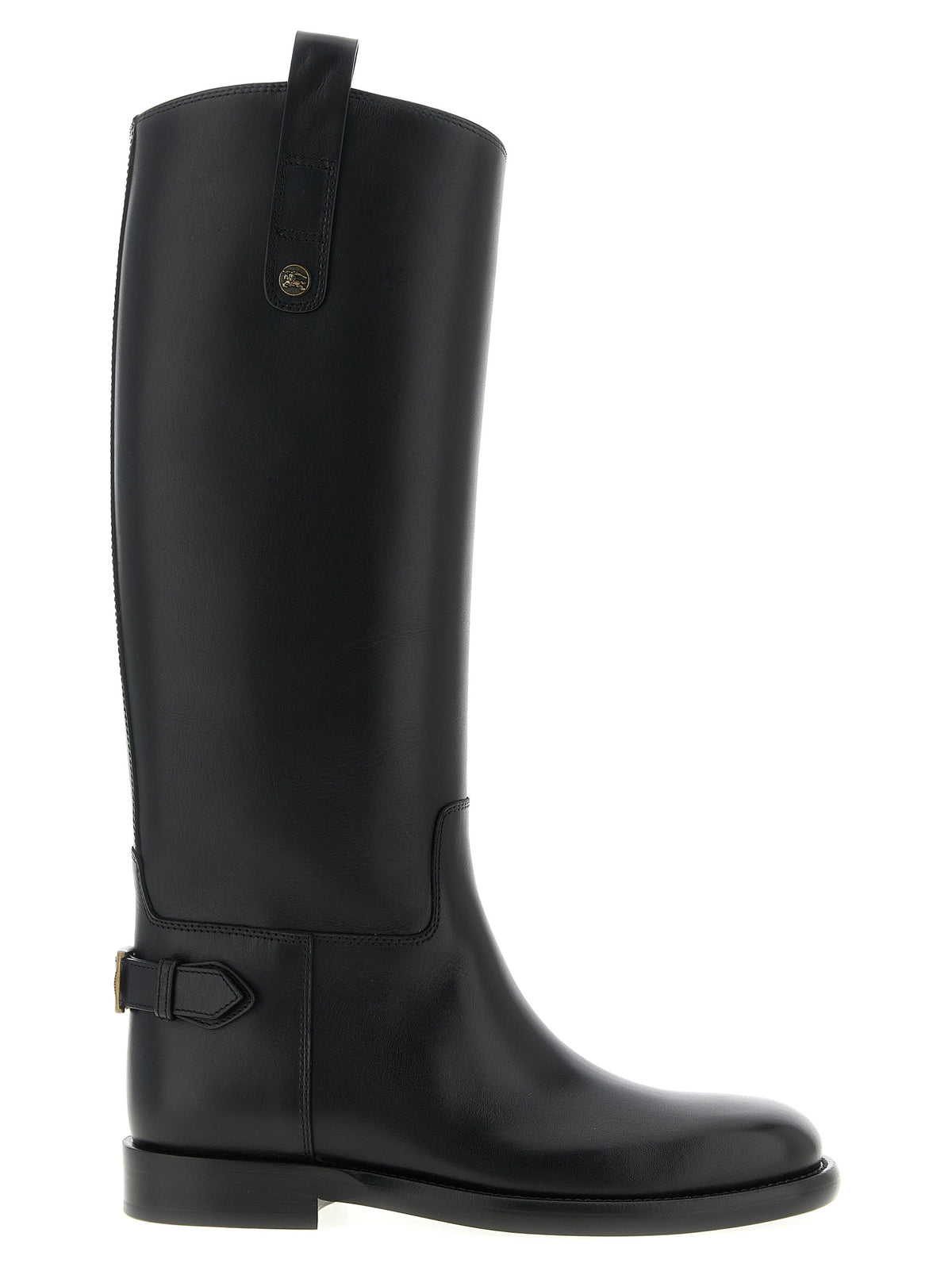 Black Calfskin Over The Knee