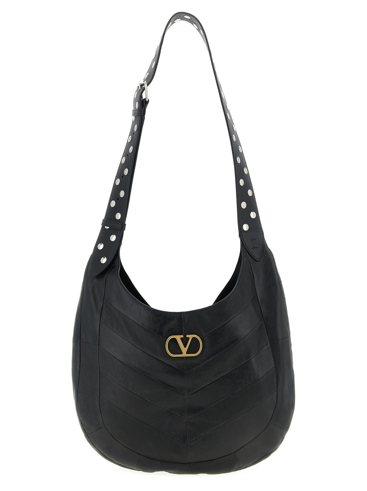 Black Lamb Leather Shoulder Bag