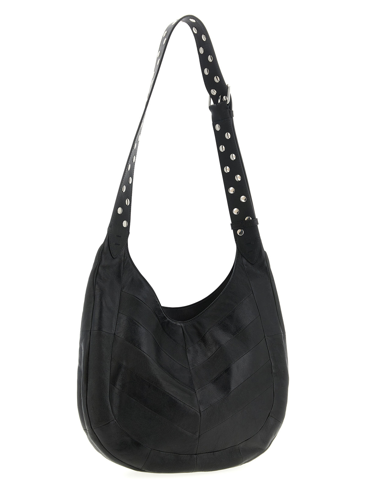 Black Lamb Leather Shoulder Bag