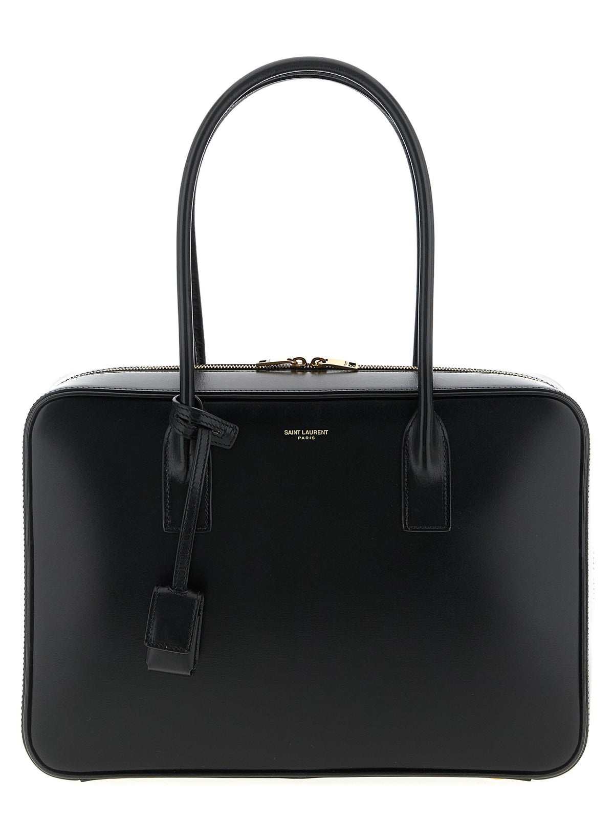 Black Calfskin Shoulder Bag
