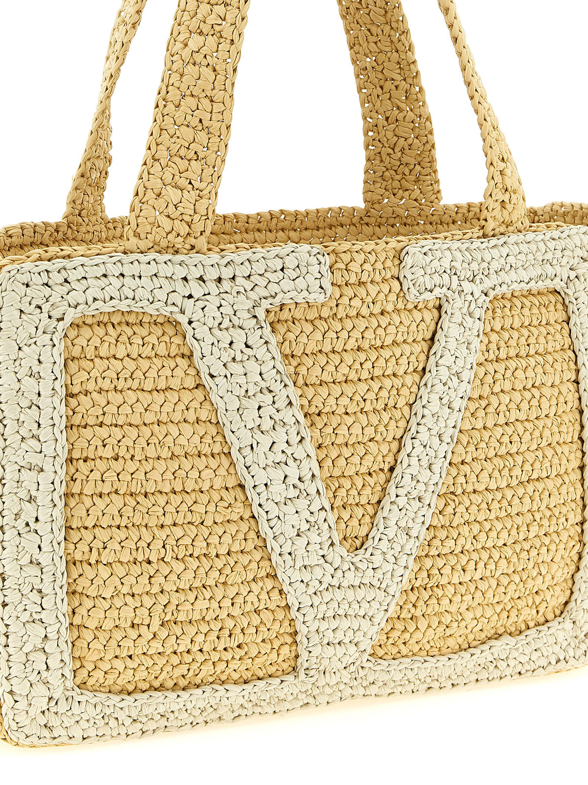 White Viscose Tote Bag