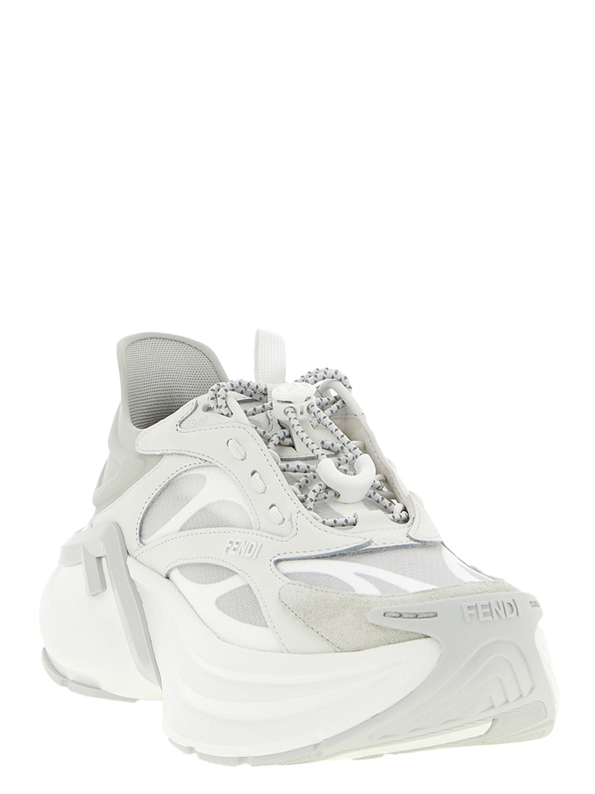 Gray Calfskin Athletic Sneakers