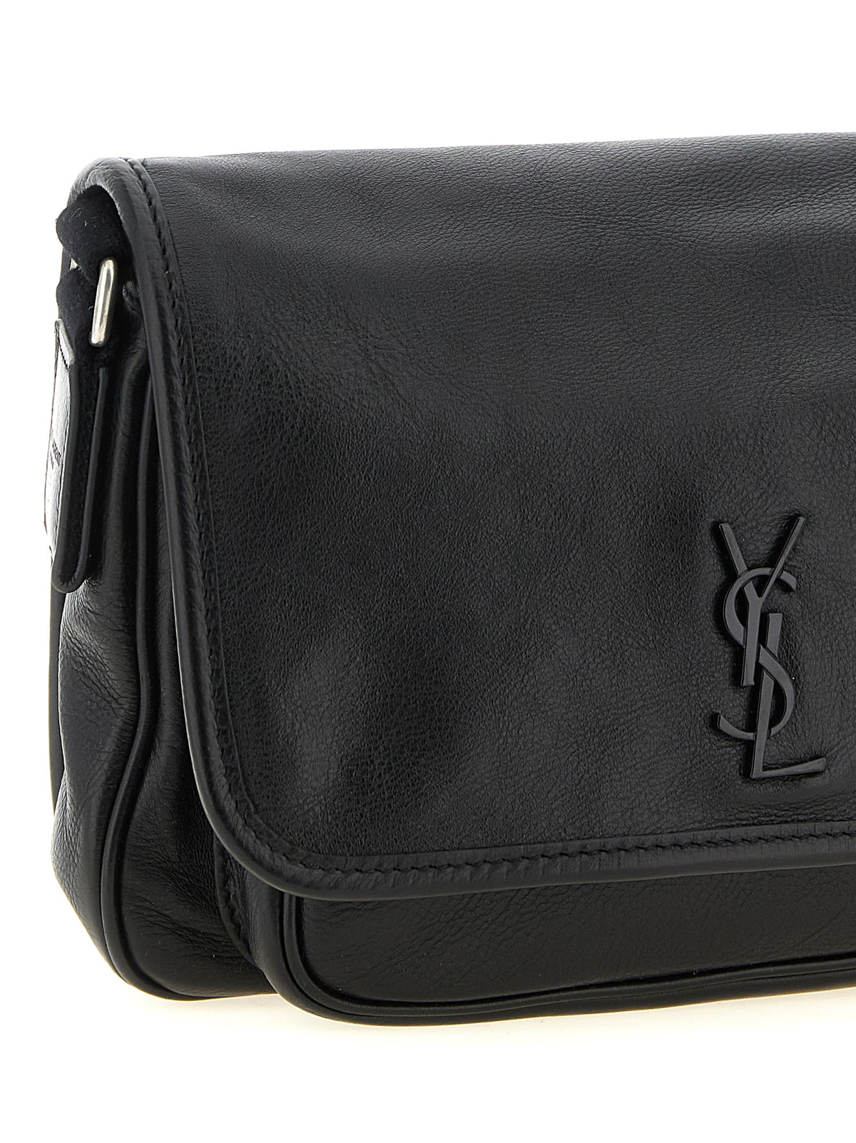 Black Calfskin Crossbody Bag