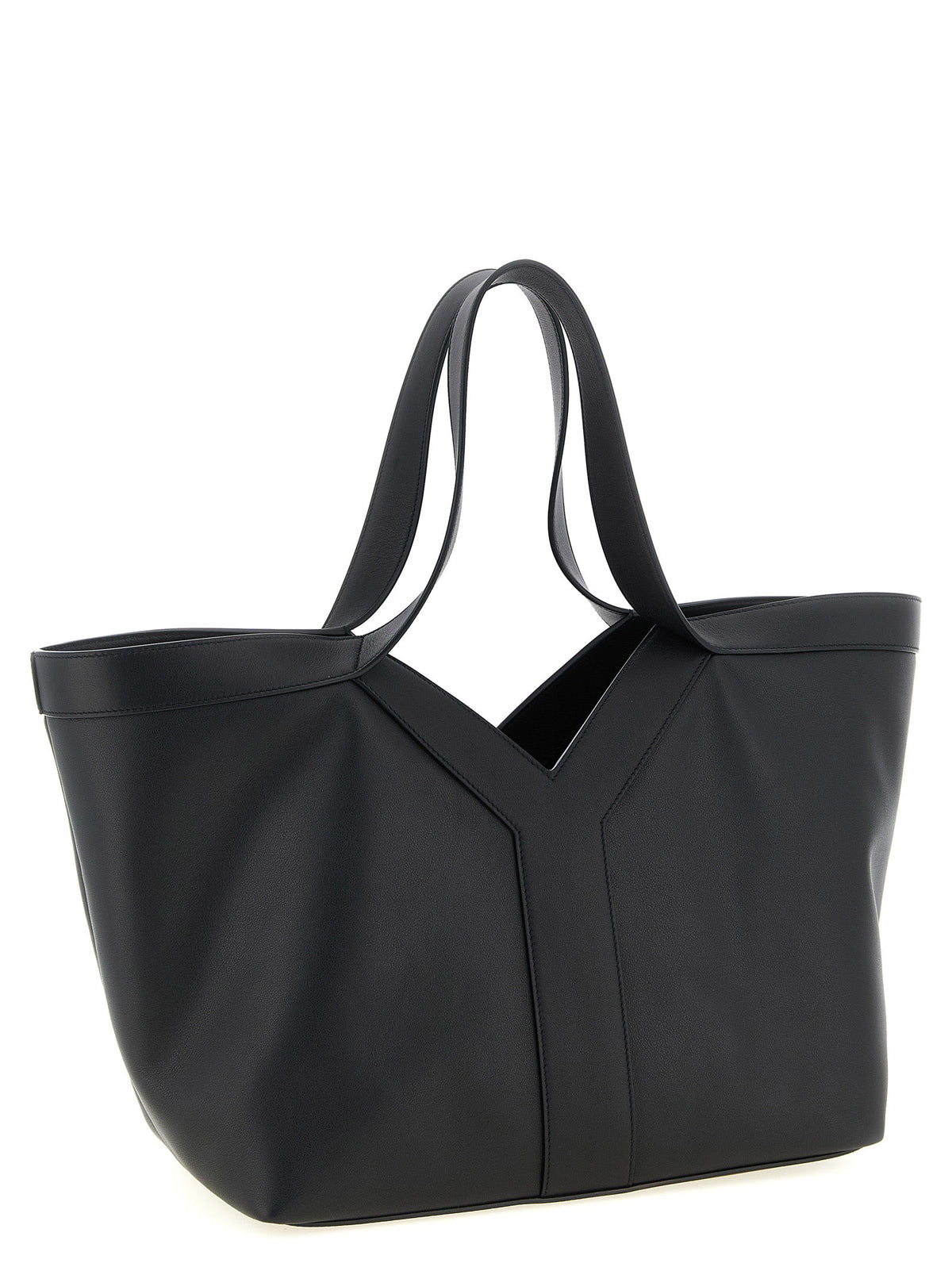 Black Calfskin Tote Bag