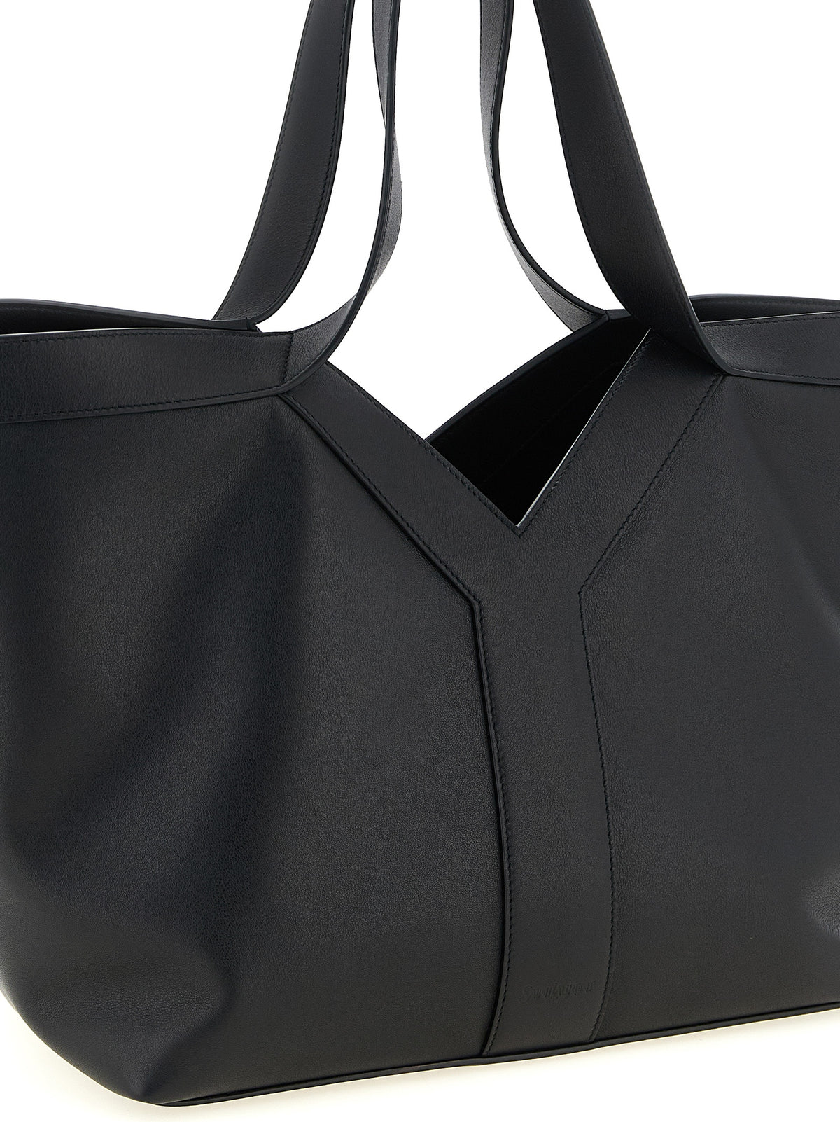 Black Calfskin Tote Bag