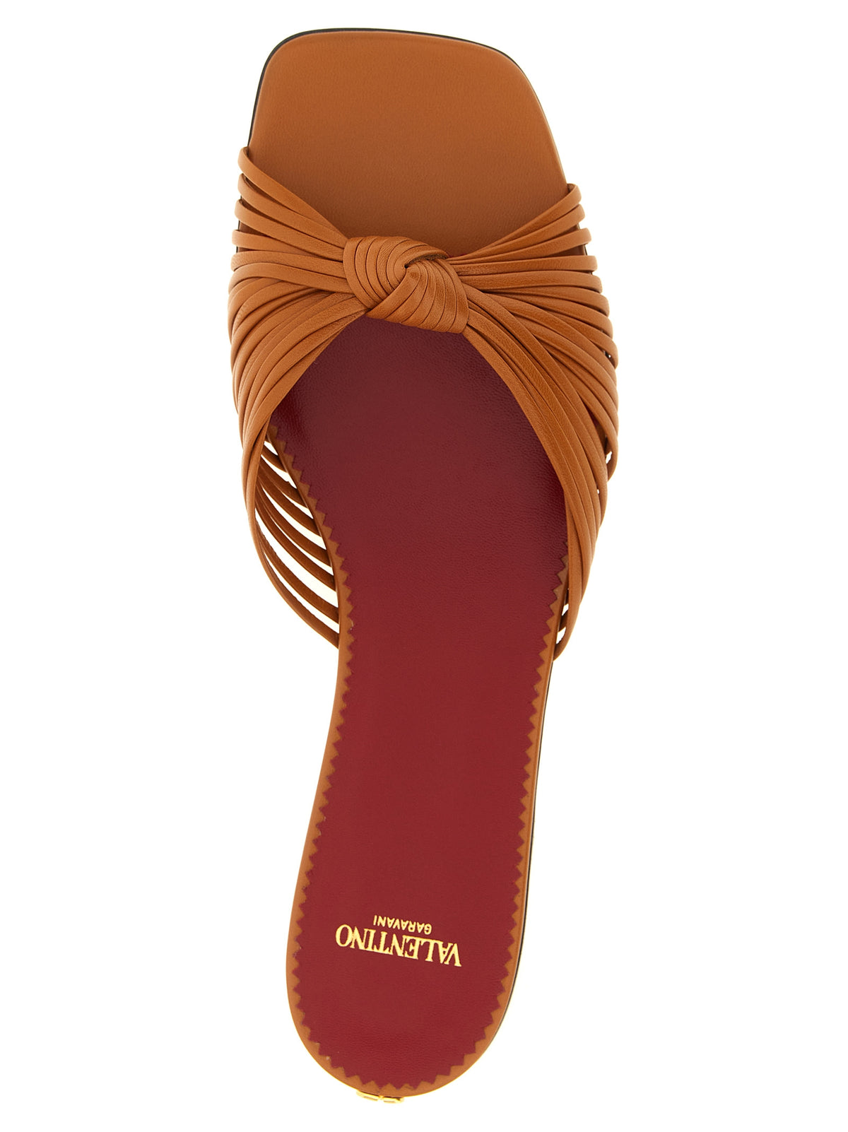 Brown Goatskin Slides