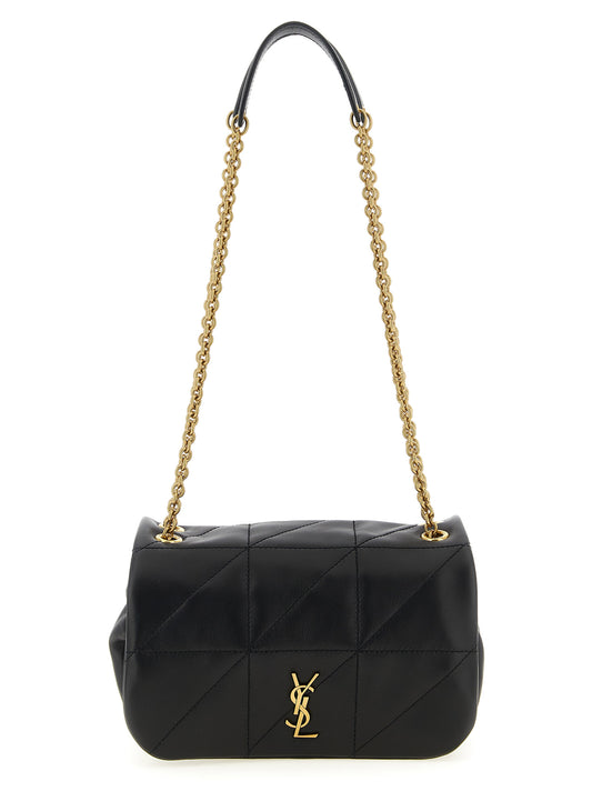 Black Lamb Leather Shoulder Bag