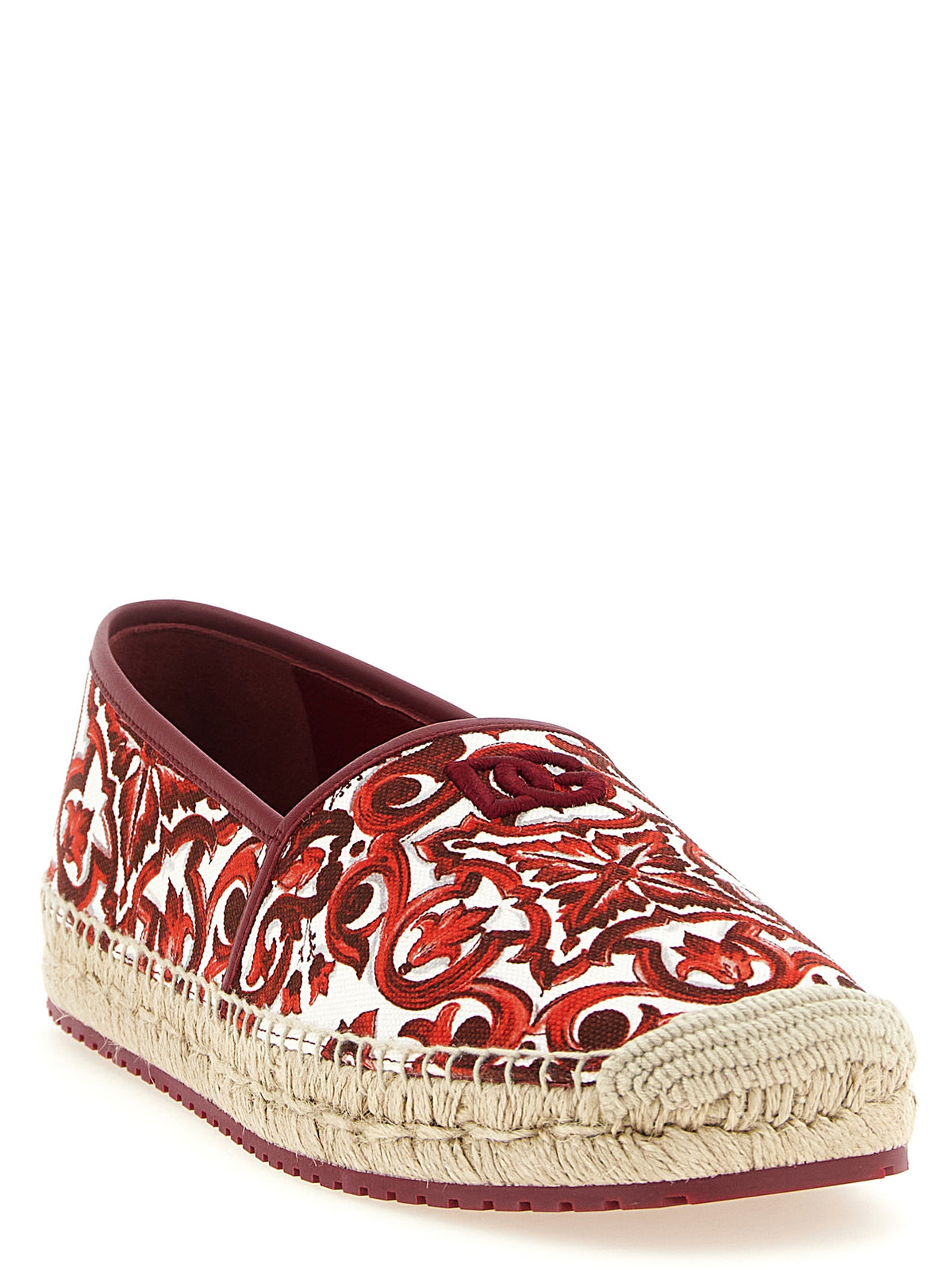 Red Cotton Espadrilles
