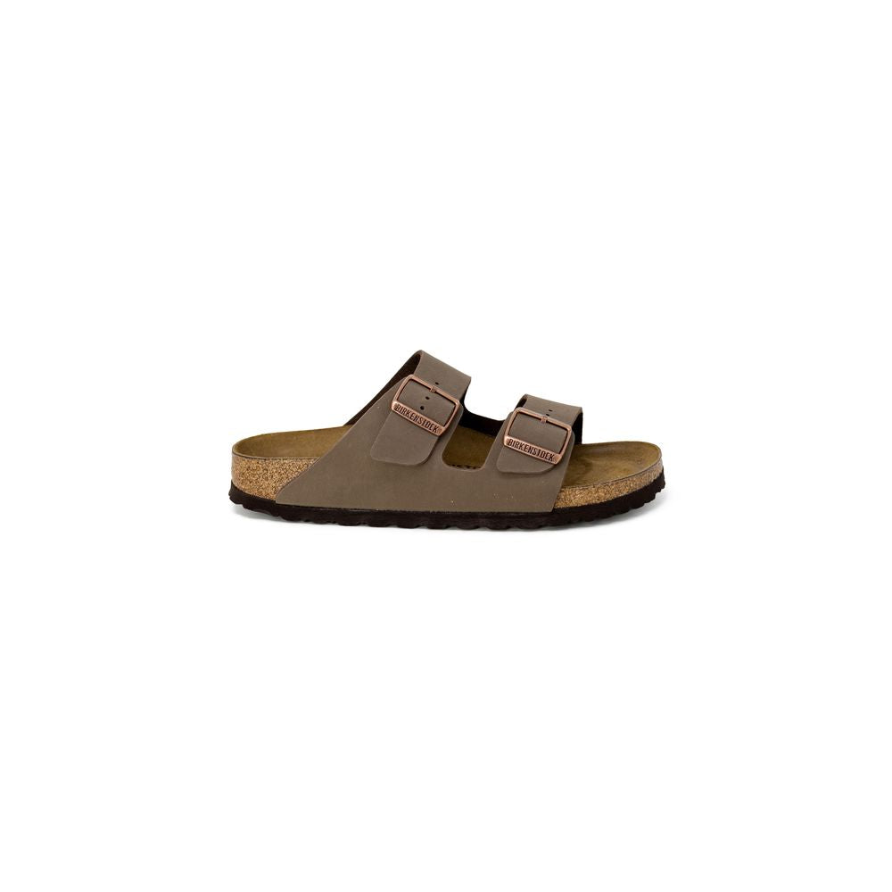 Brown Leather Flat Sandals
