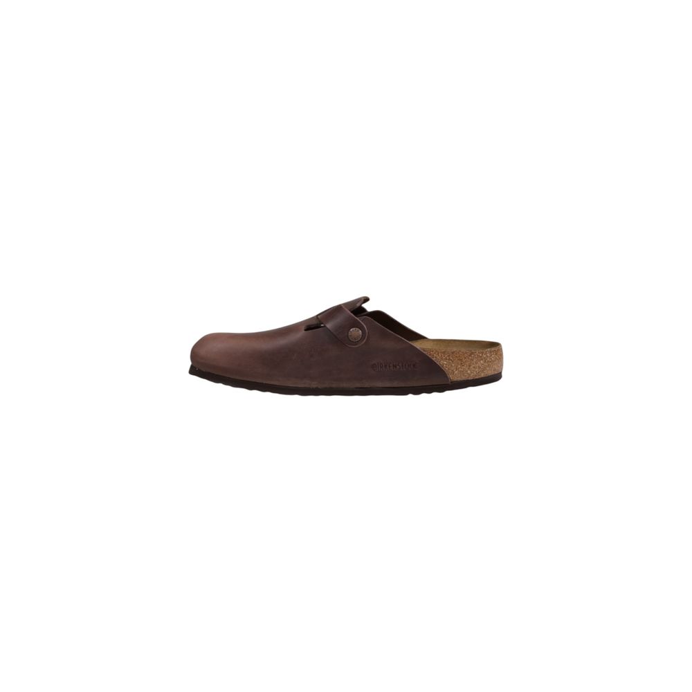 Brown Leather Flat Sandals