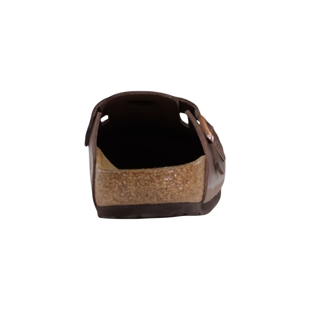Brown Leather Flat Sandals