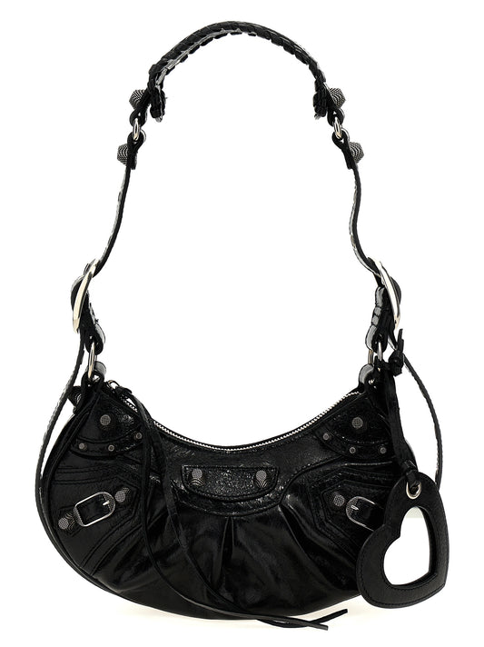 Black Lamb Leather Crossbody Bag