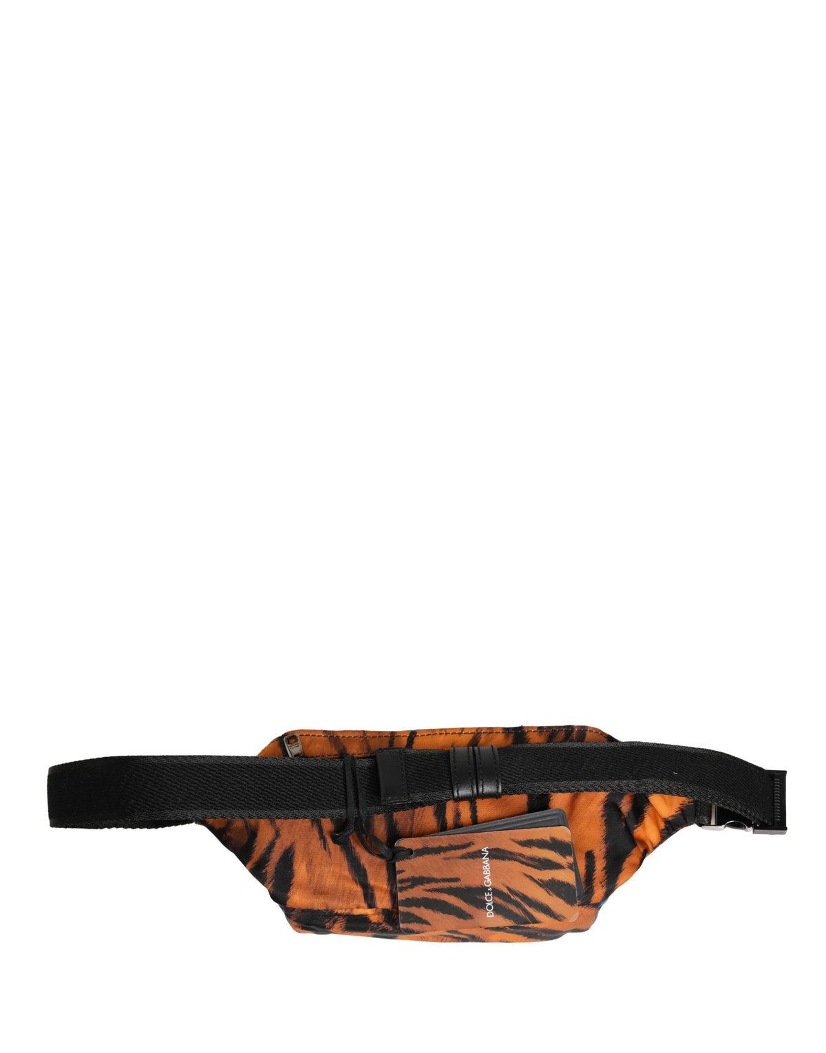 Brown Tiger Print Nylon Fanny Waist Pack Borse Men Bag