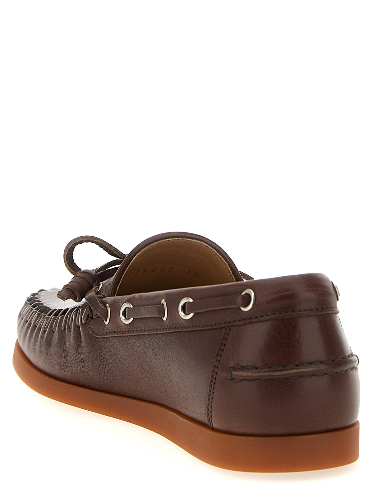 Brown Buffalo Leather Moccassin