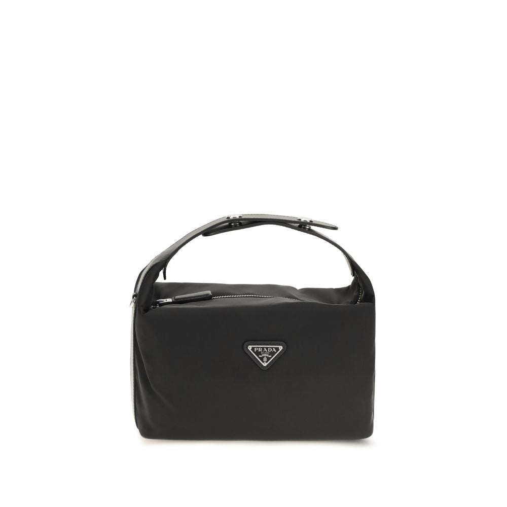 Black Recycled Polyamide Shoulder Bag