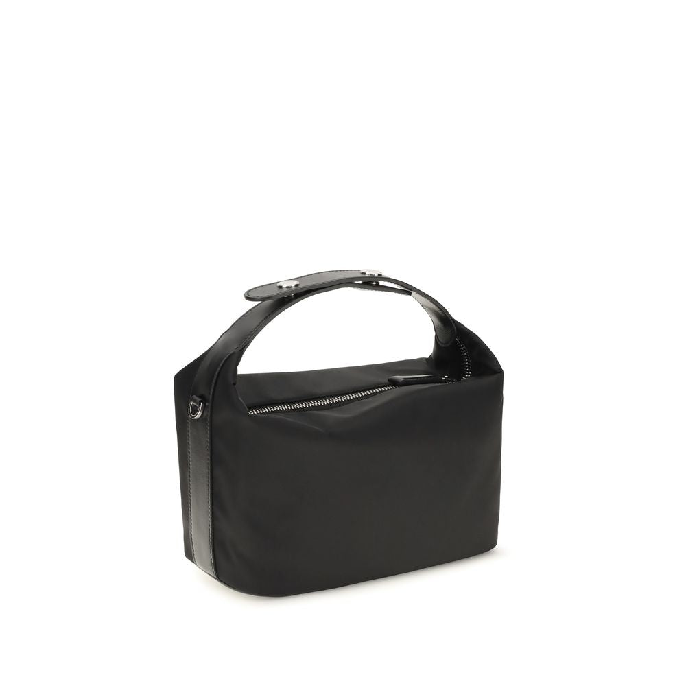 Black Recycled Polyamide Shoulder Bag