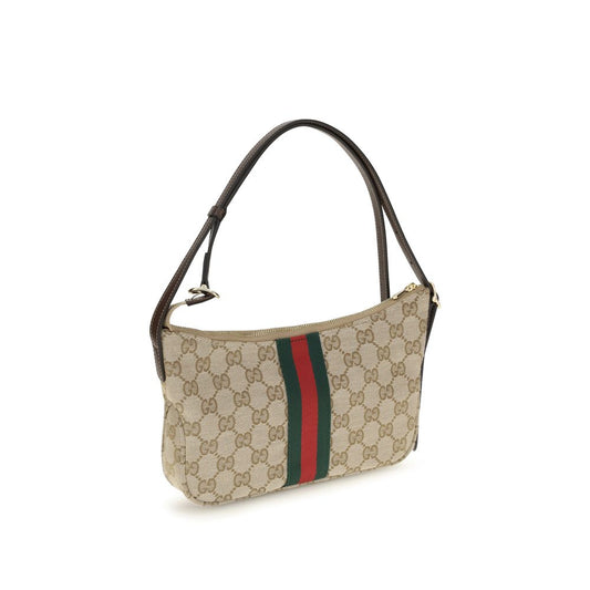 Beige Fabric Shoulder Bag